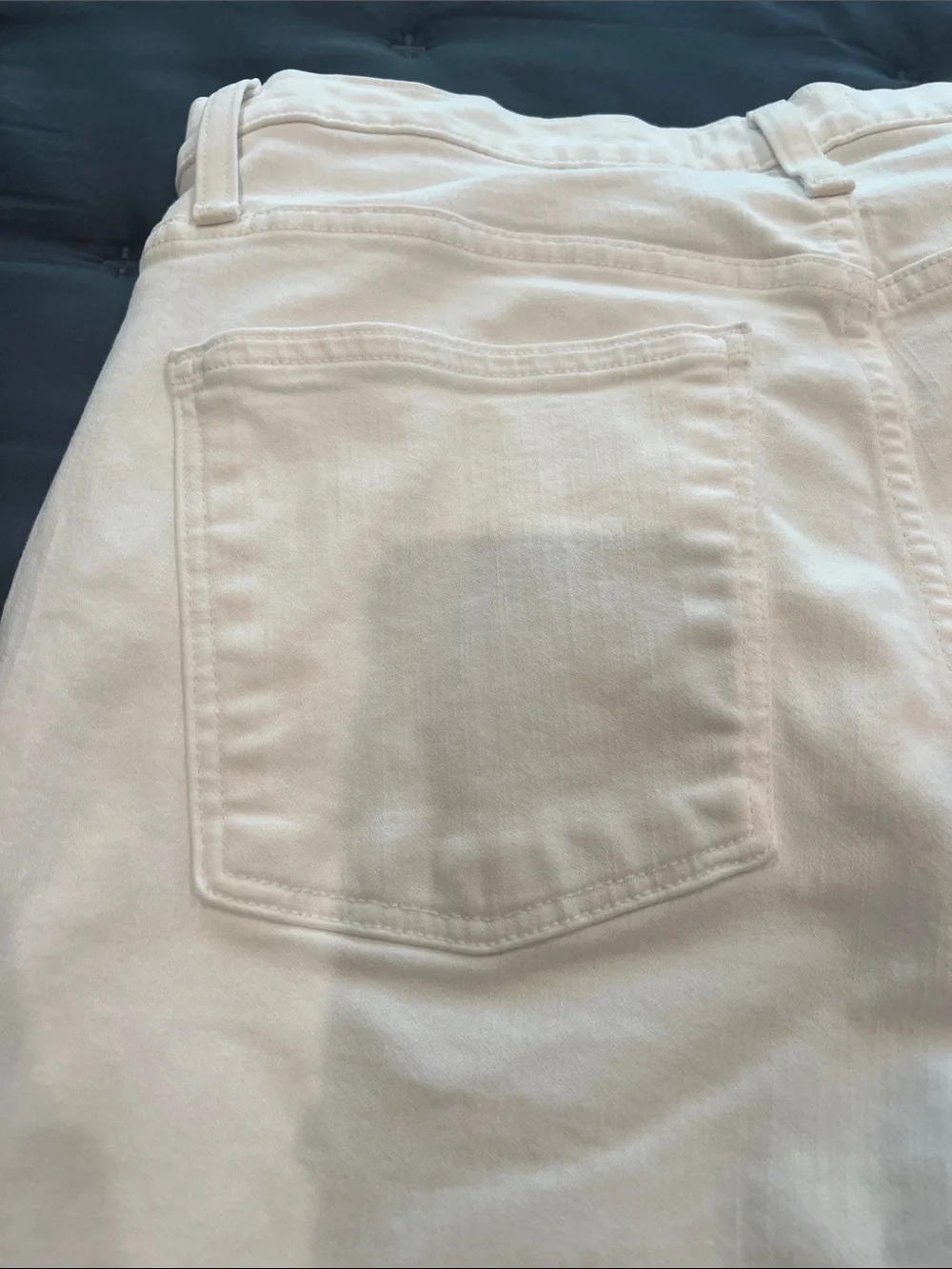 Madewell White High-Rise Skinny Crop Straight-Leg Jeans